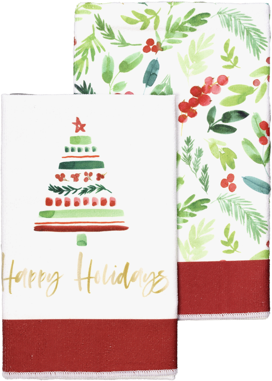 Happy Holidays by Cheers to the Holidays - Happy Holidays - Tea Towel Gift Set
(2 - 19.75" x 27.5")