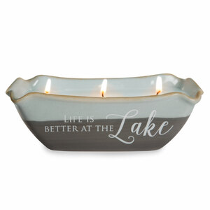 At The Lake by Love Lives Here - Triple Wick 10 oz Soy Wax Candle
Scent: Tranquility