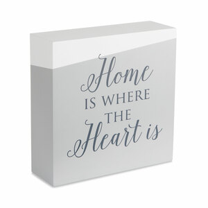 Home by Love Lives Here - 6" x 6" Plaque