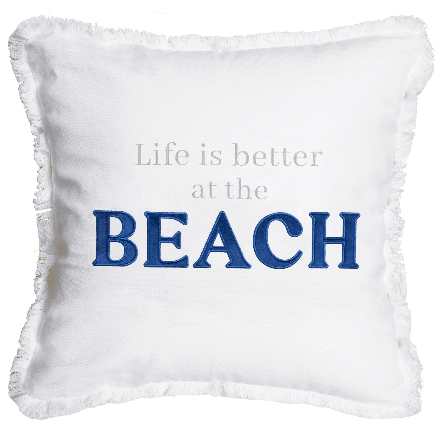 Beach by Tossing Words Around - Beach - 18" Throw Pillow Cover