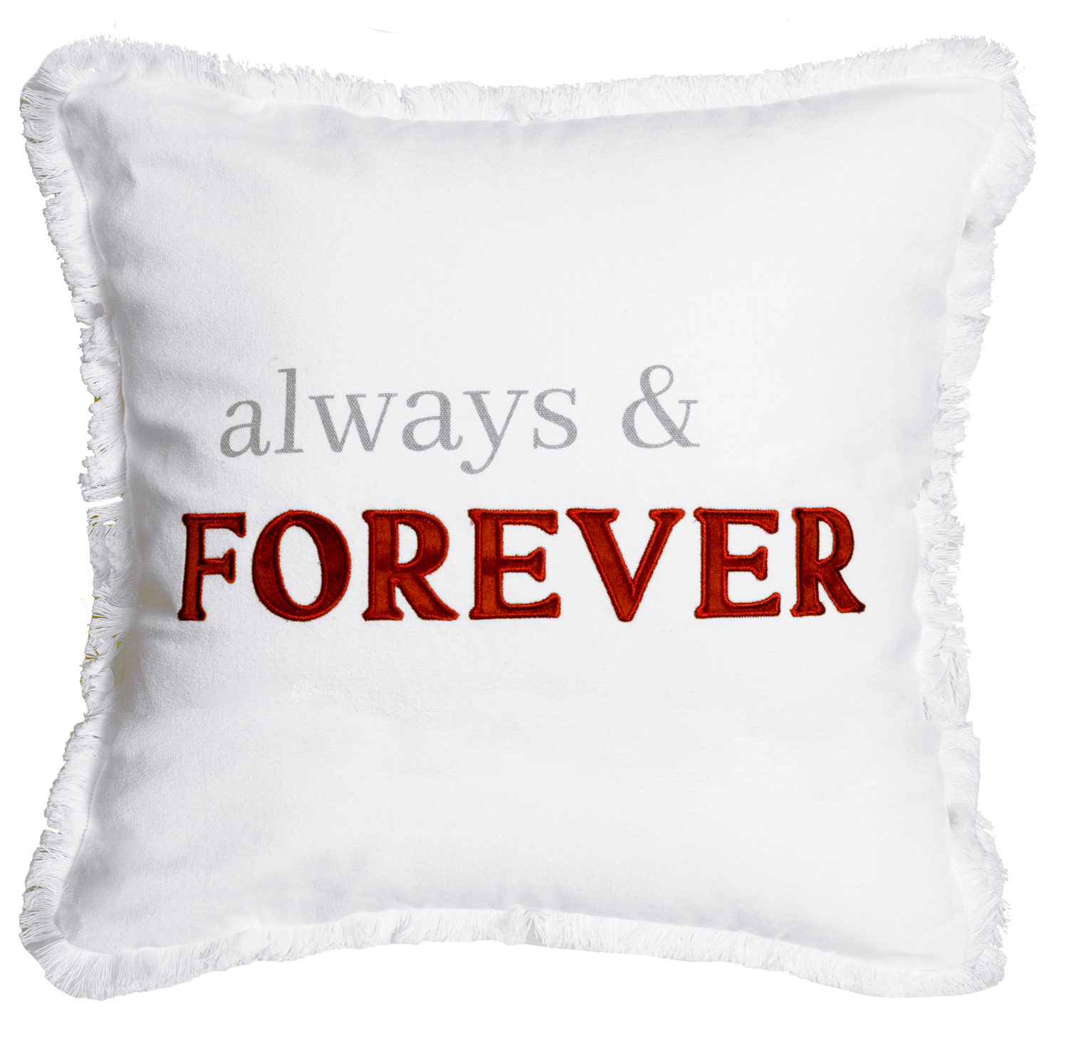 Always & Forever by Tossing Words Around - Always & Forever - 18" Throw Pillow Cover
