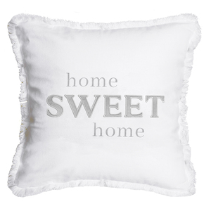 Home Sweet Home by Tossing Words Around - 18" Throw Pillow Cover