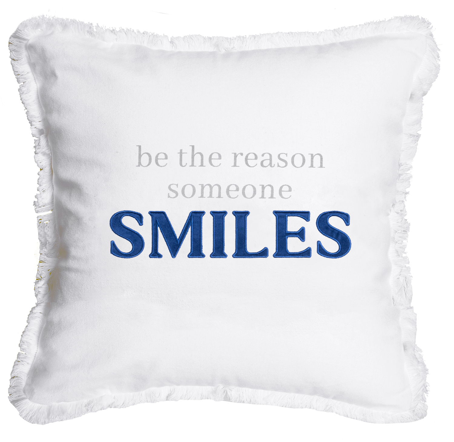 Smiles by Tossing Words Around - Smiles - 18" Throw Pillow Cover