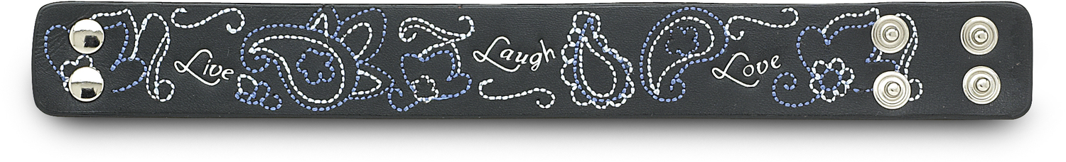 Live Laugh Love by LAYLA - Live Laugh Love - 8.75" Leather Bracelet