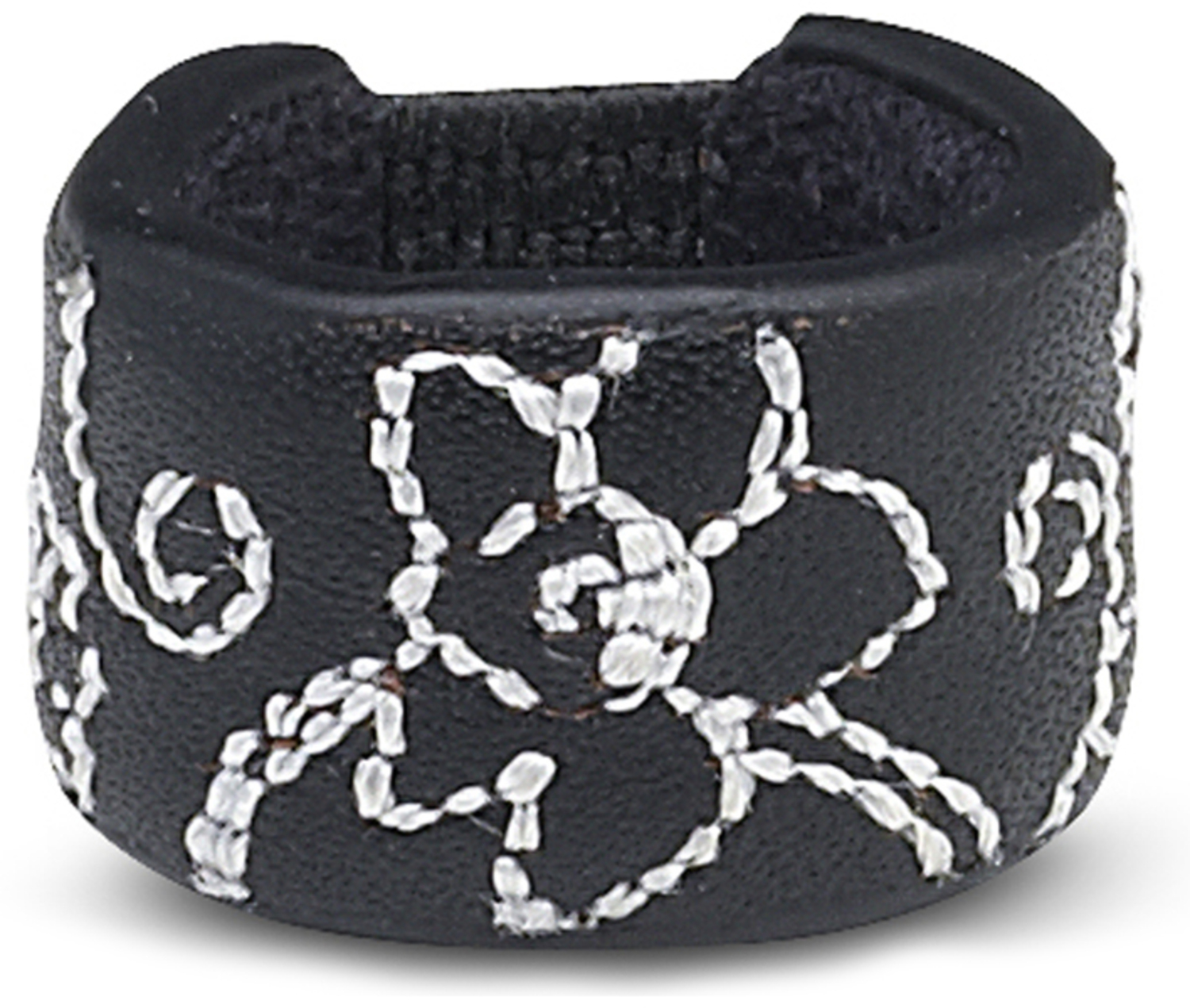 Black Floral by LAYLA - Black Floral - Leather Ring