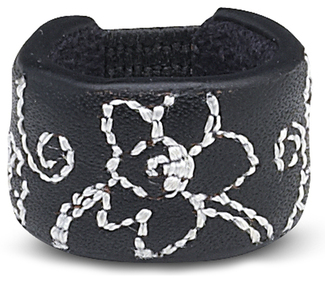 Black Floral by LAYLA - Leather Ring