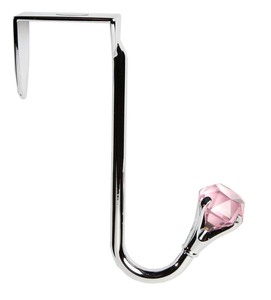 Over the Door Hook by LAYLA - 4.5" w/Pink Gemstone