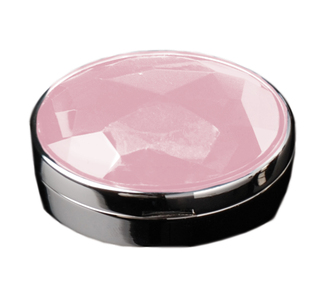 Trinket Box by LAYLA - 1.75" X 1.5" w/Pink Gemstone