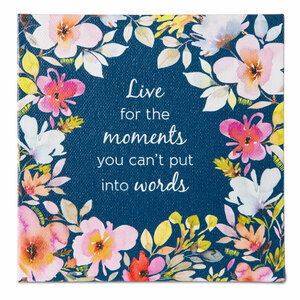 Moments by Flora by Stephanie Ryan - Canvas Plaque with Easel Back