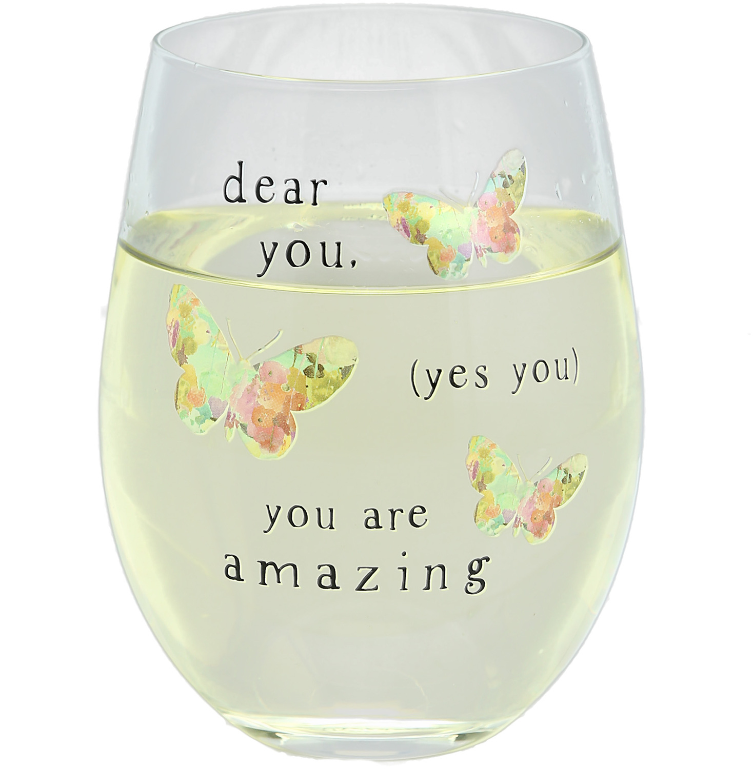 Dear You by Celebrating You - Dear You - 18 oz Stemless Wine Glass