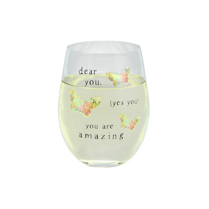 Dear You by Celebrating You - 18 oz Stemless Wine Glass