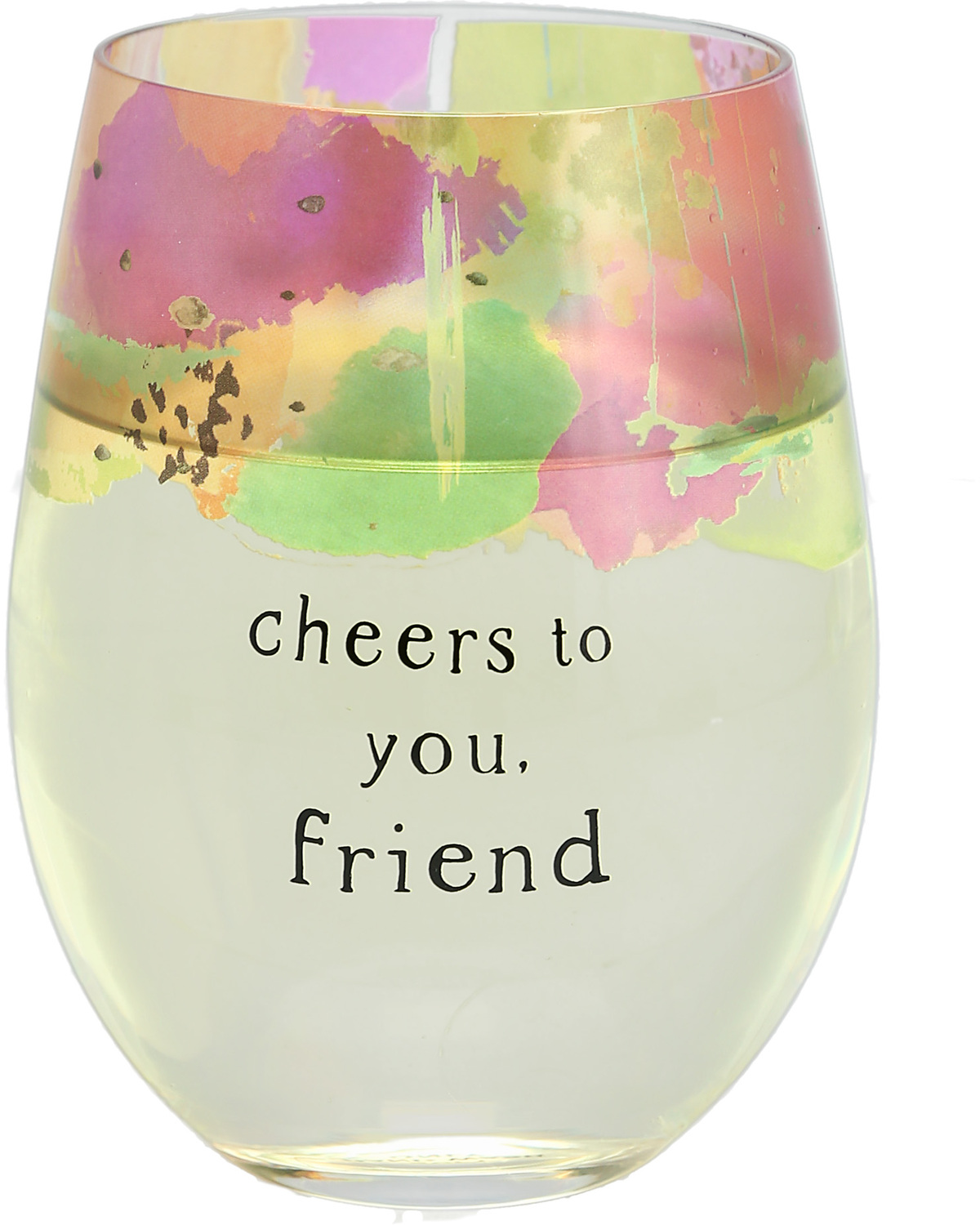 Friend by Celebrating You - Friend - 18 oz Stemless Wine Glass