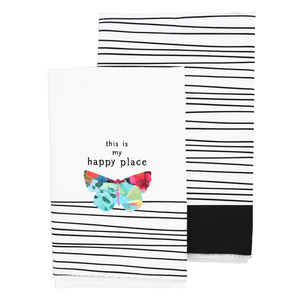 Happy Place by Celebrating You - Tea Towel Gift Set
(2 - 19.75" x 27.5")