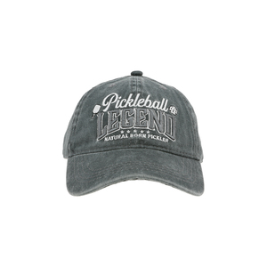Pickleball by Legends of this World - Dark Gray Washed Cotton Twill Hat