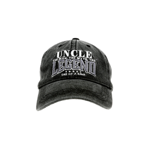 Uncle by Legends of this World - Black Washed Cotton Twill Hat
