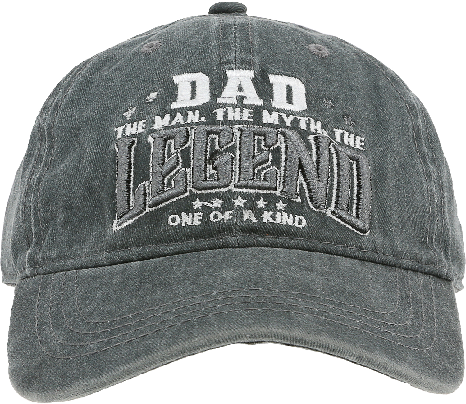 Dad by Legends of this World - Dad - Dark Gray Washed Cotton Twill Hat