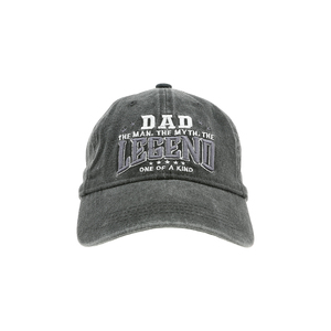 Dad by Legends of this World - Dark Gray Washed Cotton Twill Hat