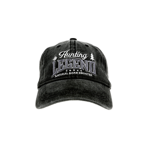 Hunting by Legends of this World - Black Washed Cotton Twill Hat