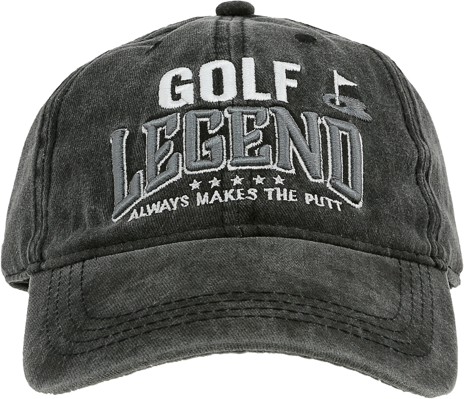 Golf by Legends of this World - Golf - Black Washed Cotton Twill Hat