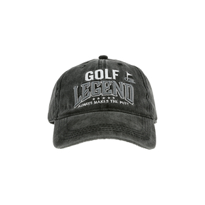 Golf by Legends of this World - Black Washed Cotton Twill Hat