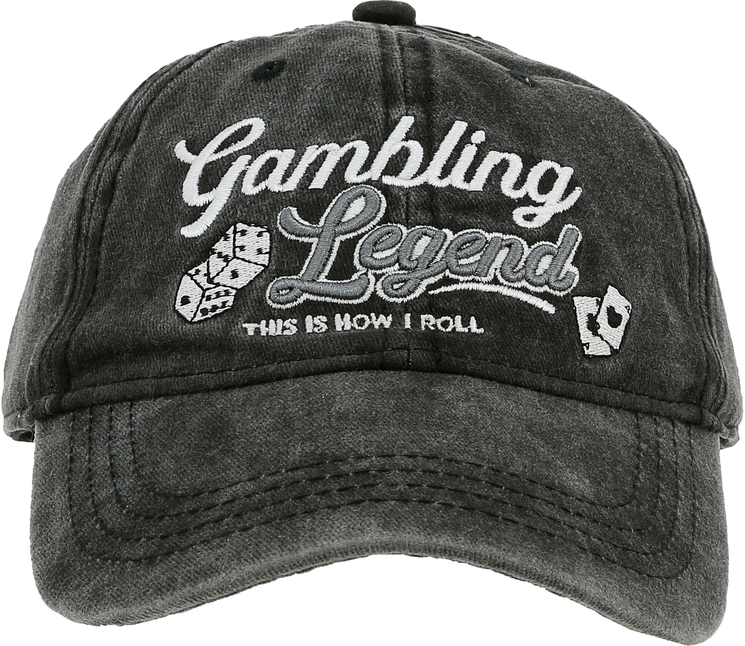 Gambling by Legends of this World - Gambling - Black Washed Cotton Twill Hat