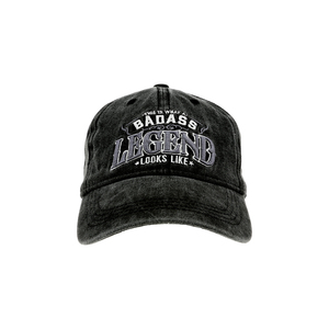 Badass by Legends of this World - Black Washed Cotton Twill Hat