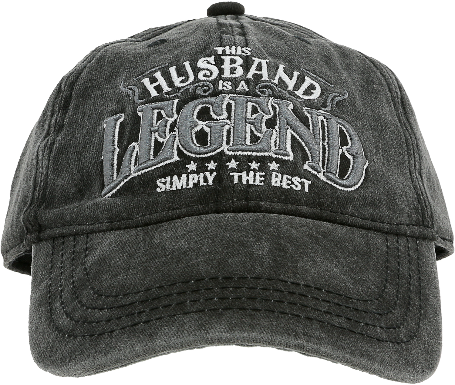 Husband by Legends of this World - Husband - Black Washed Cotton Twill Hat