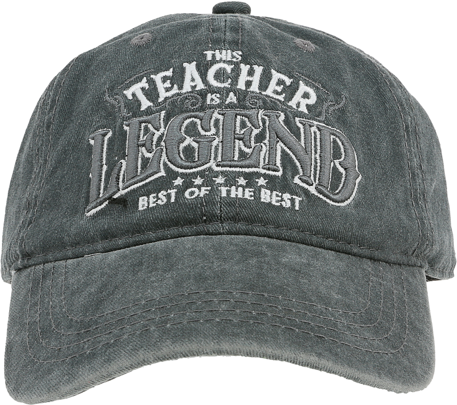 Teacher by Legends of this World - Teacher - Dark Gray Washed Cotton Twill Hat