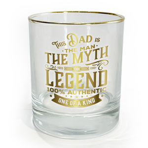 Dad by Legends of this World - 8 oz Rocks Glass