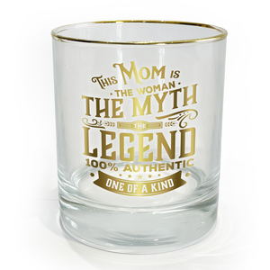 Mom by Legends of this World - 8 oz Rocks Glass