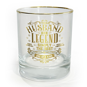 Husband by Legends of this World - 8 oz Rocks Glass