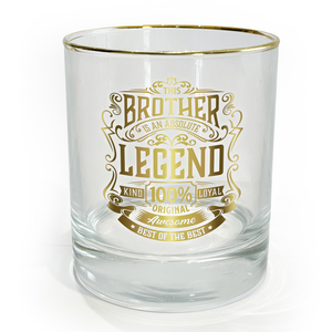 Brother by Legends of this World - 8 oz Rocks Glass