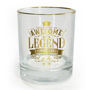 Awesome by Legends of this World - 8 oz Rocks Glass