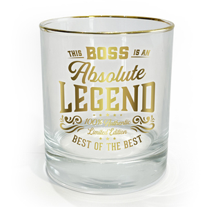 Boss by Legends of this World - 8 oz Rocks Glass