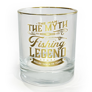 Fishing by Legends of this World - 8 oz Rocks Glass