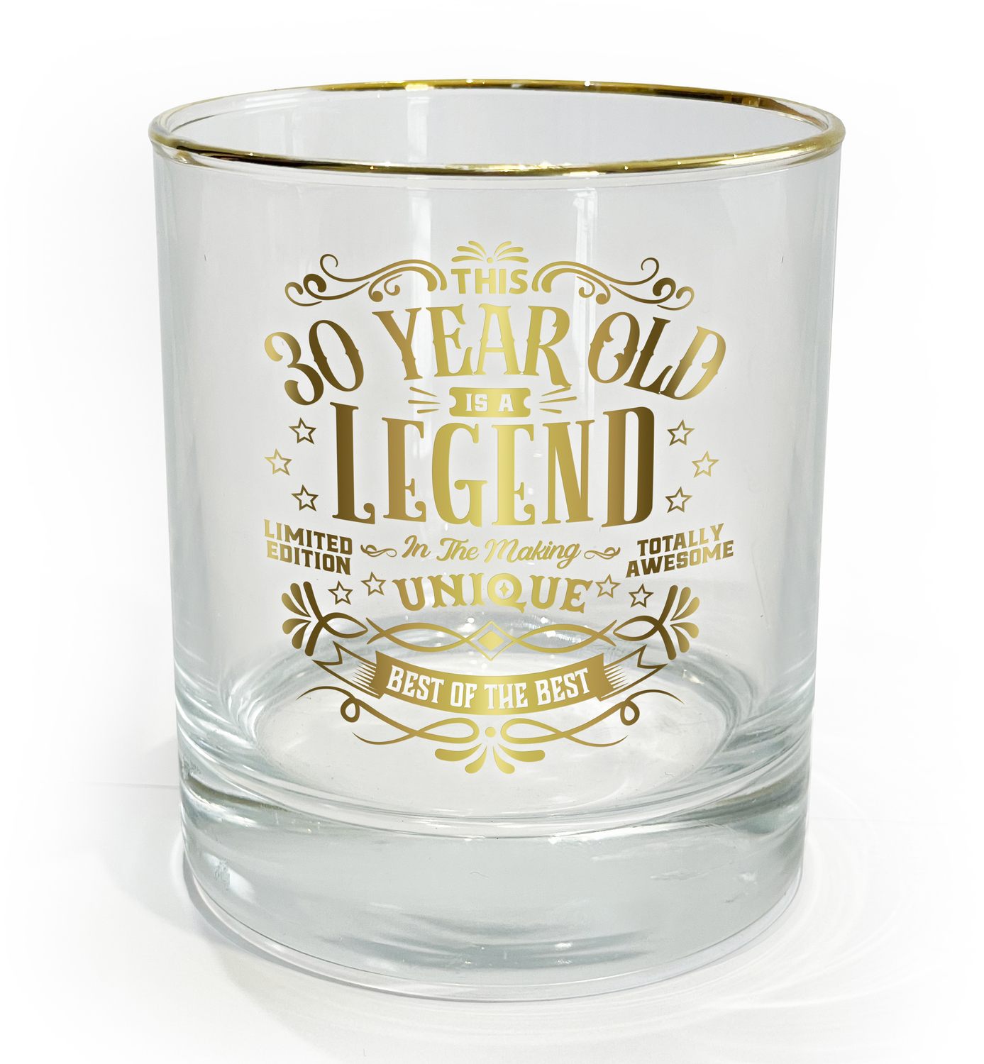 30 Years by Legends of this World - 30 Years - 8 oz Rocks Glass