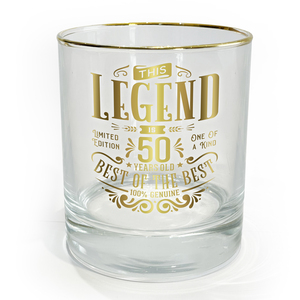 50 Years by Legends of this World - 8 oz Rocks Glass