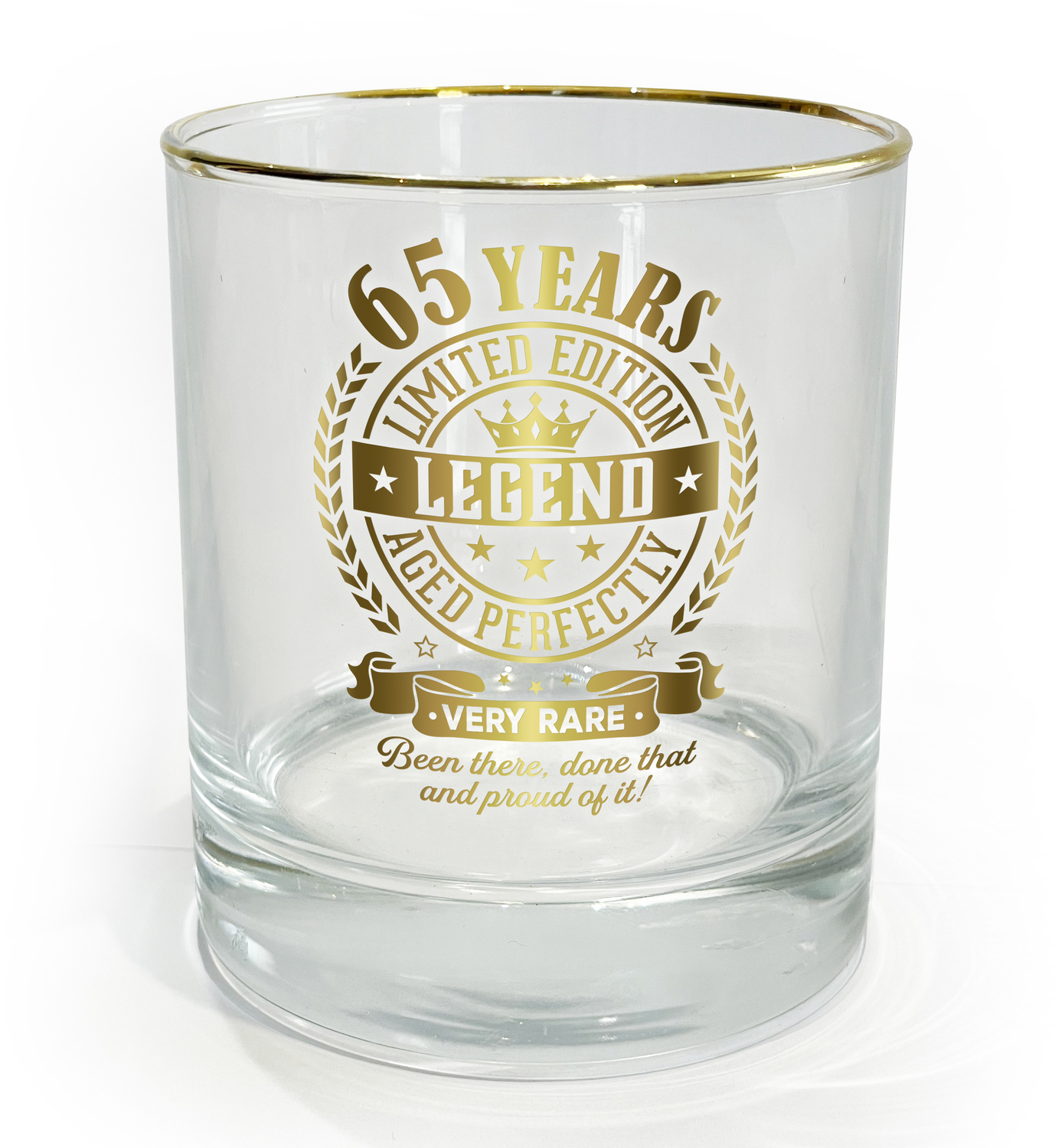 65 Years by Legends of this World - 65 Years - 8 oz Rocks Glass