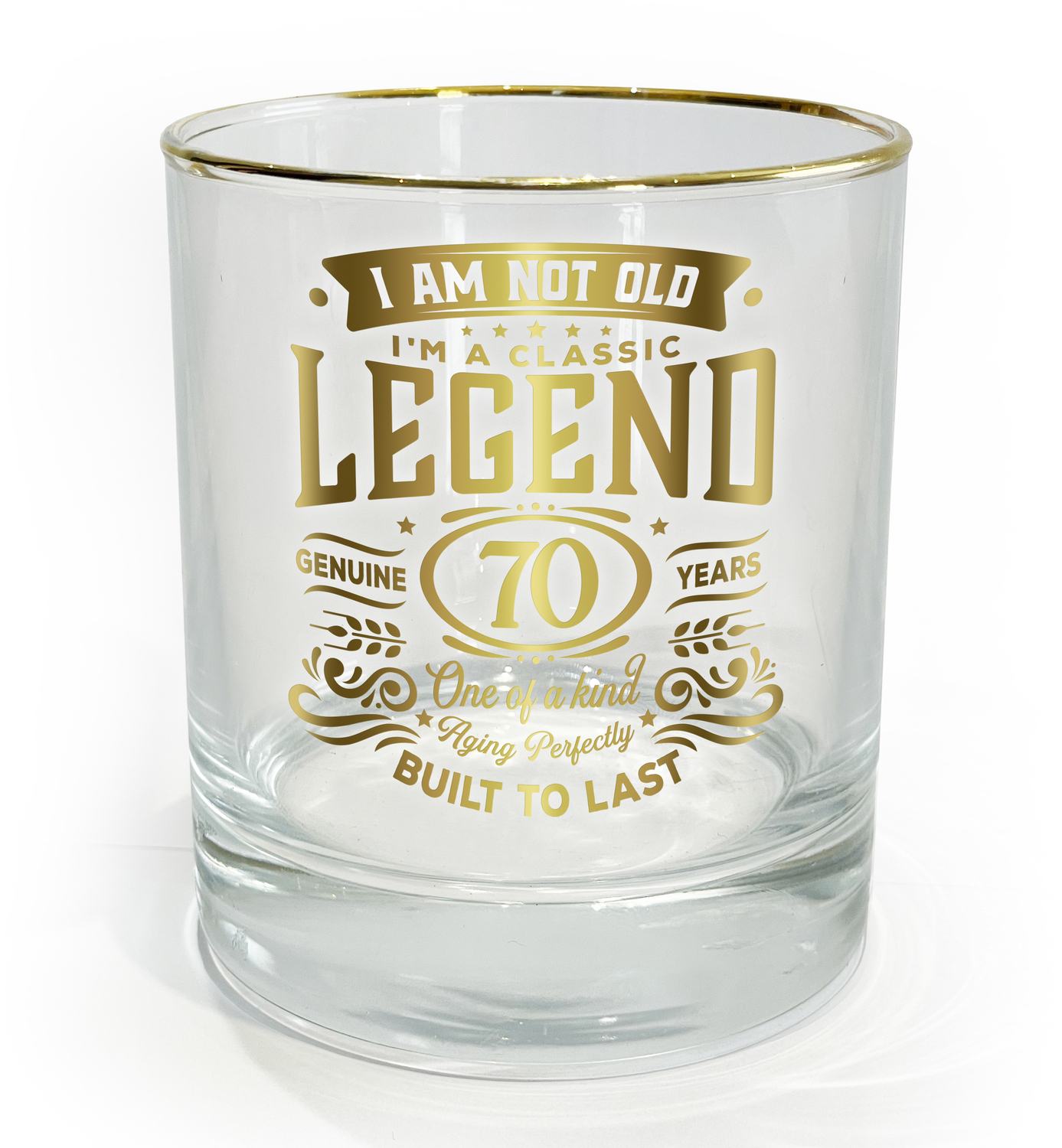 70 Years by Legends of this World - 70 Years - 8 oz Rocks Glass