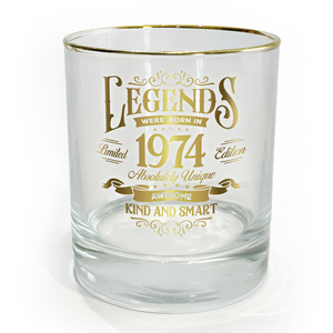 1974 by Legends of this World - 8 oz Rocks Glass