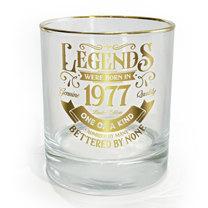 1977 by Legends of this World - 8 oz Rocks Glass