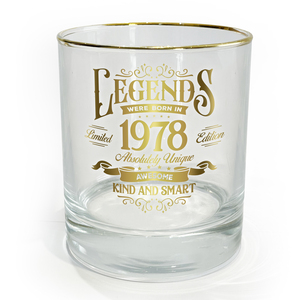 1978 by Legends of this World - 8 oz Rocks Glass