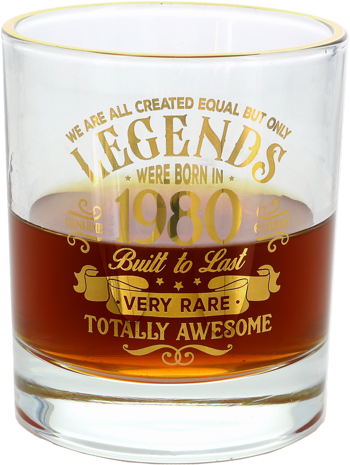 1980 by Legends of this World - 1980 - 8 oz Rocks Glass