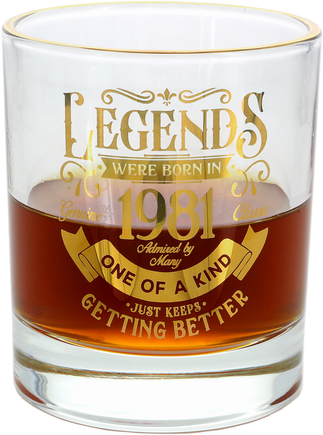 1981 by Legends of this World - 1981 - 8 oz Rocks Glass