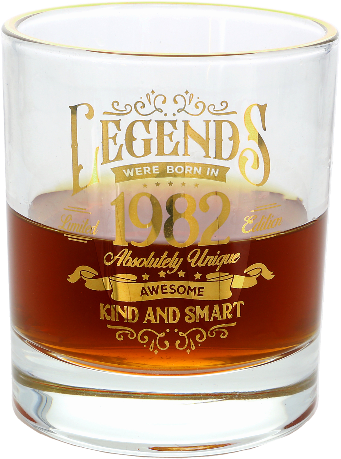 1982 by Legends of this World - 1982 - 8 oz Rocks Glass