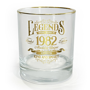 1982 by Legends of this World - 8 oz Rocks Glass