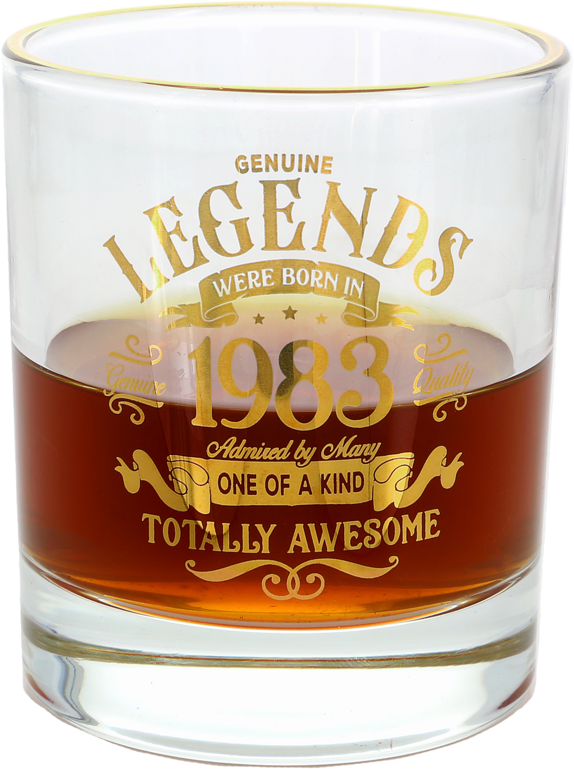 1983 by Legends of this World - 1983 - 8 oz Rocks Glass