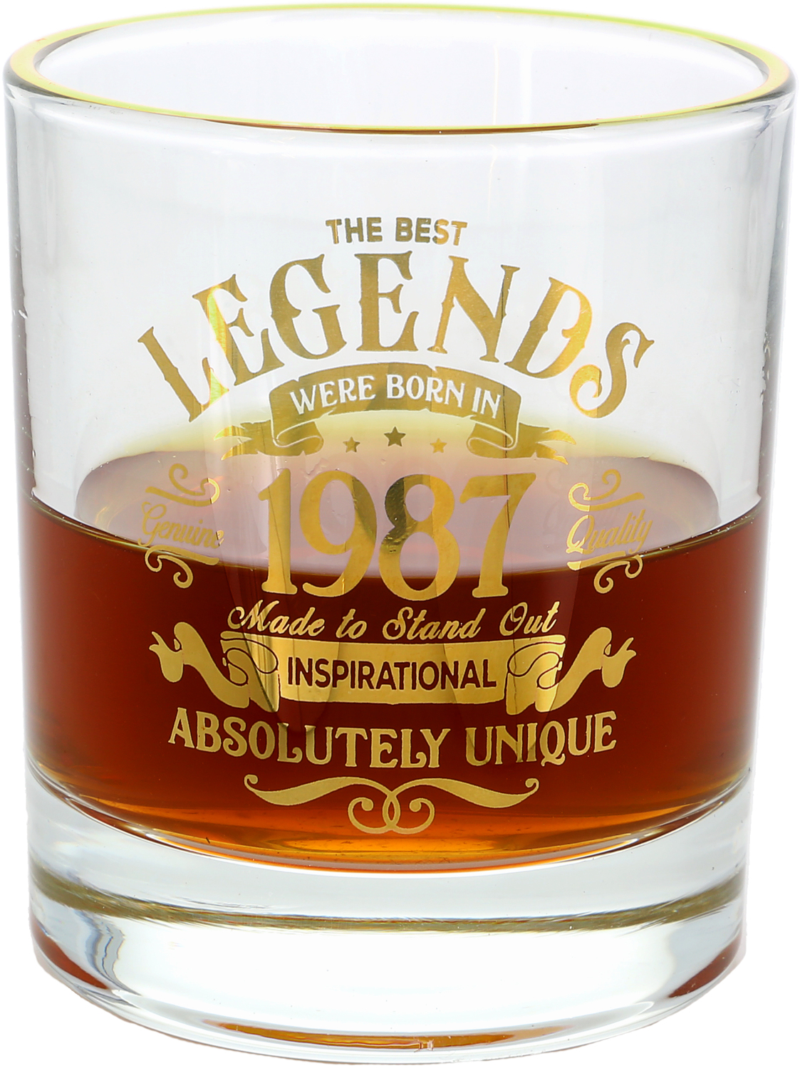 1987 by Legends of this World - 1987 - 8 oz Rocks Glass