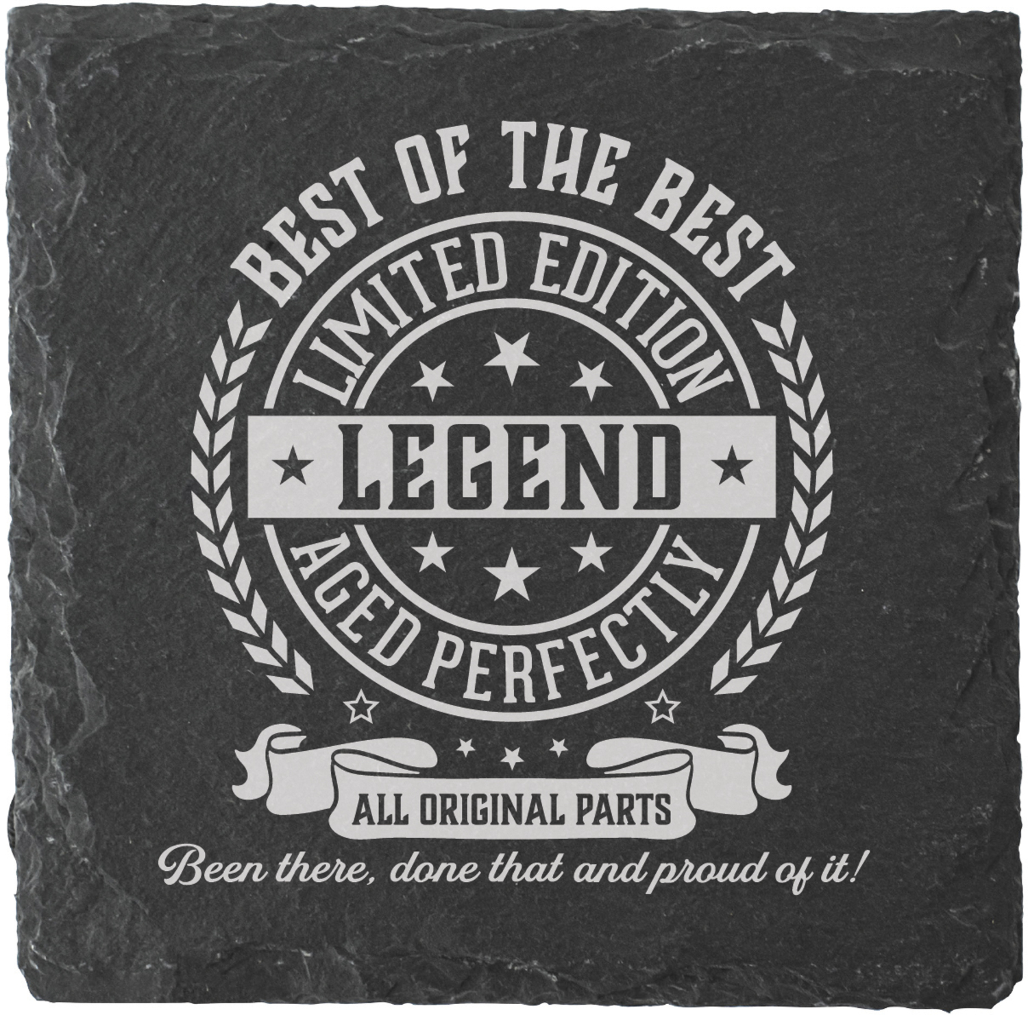 Best by Legends of this World - Best - 4" Slate Coaster