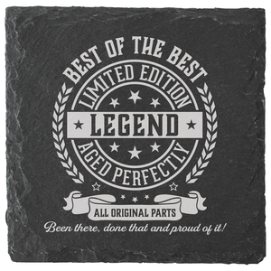 Best by Legends of this World - 4" Slate Coaster